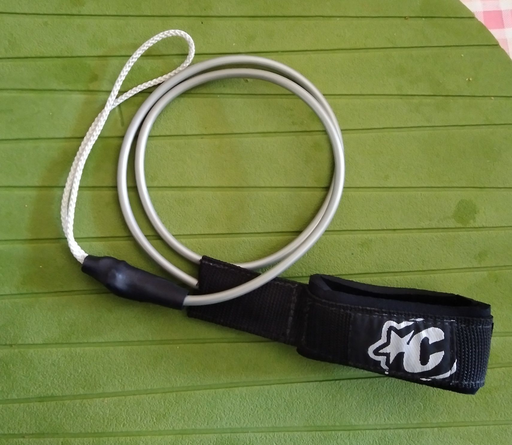 Leash para Prancha Bodyboard cinza e Surf