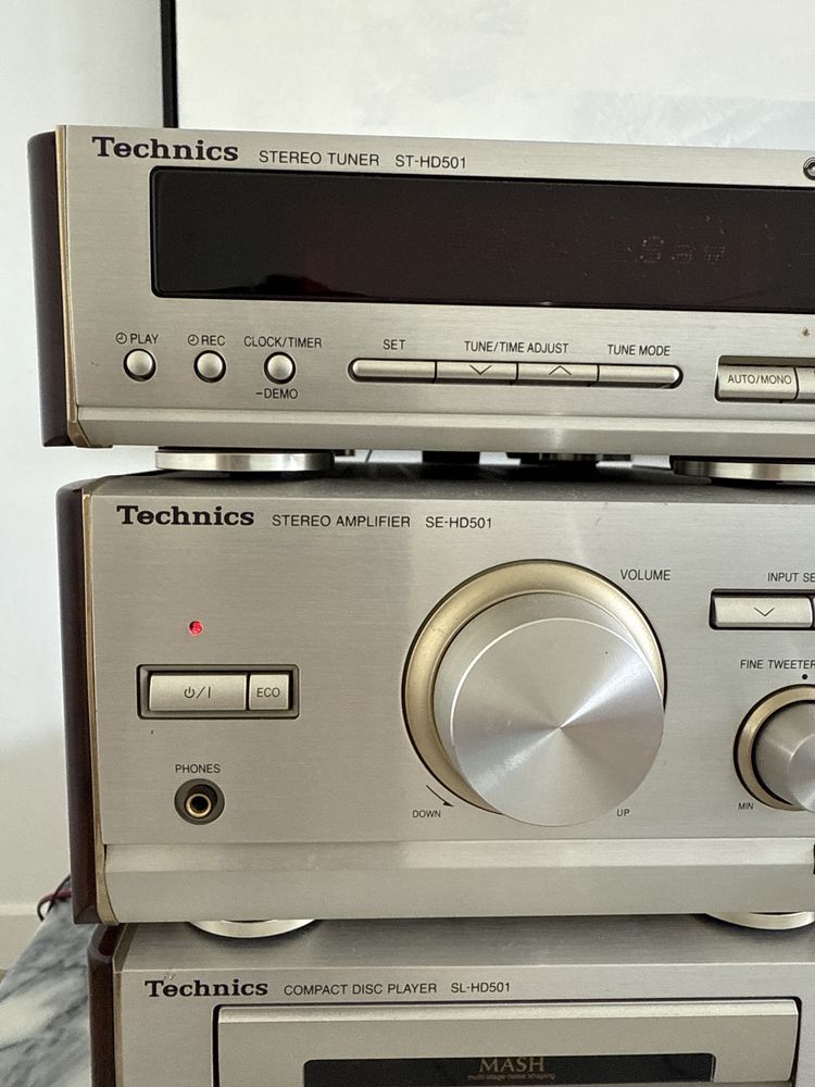 Technics st-hd501 aparelhagem leitor de cds cassette amplifier tuner
