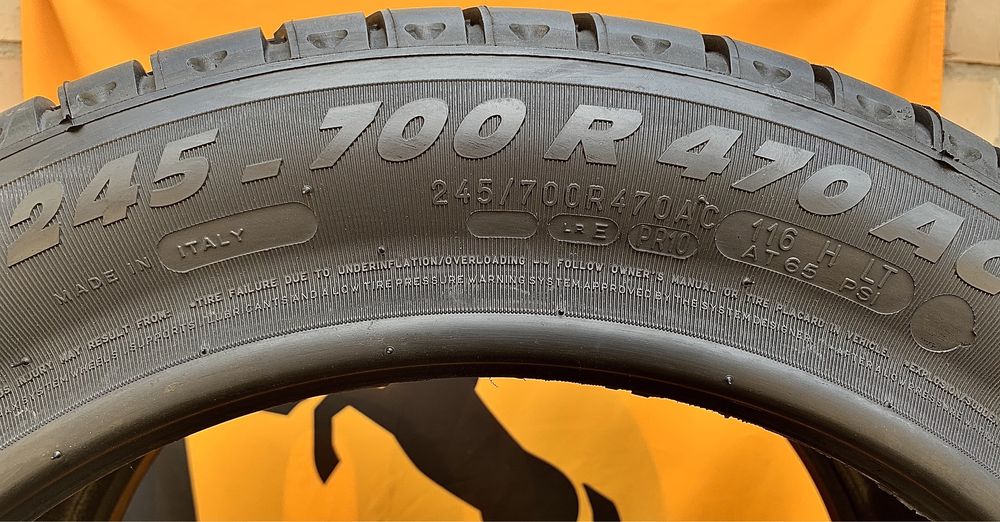 245-700 R470 Michelin Pilot Primacy PAX Броньовані шини Бронированные