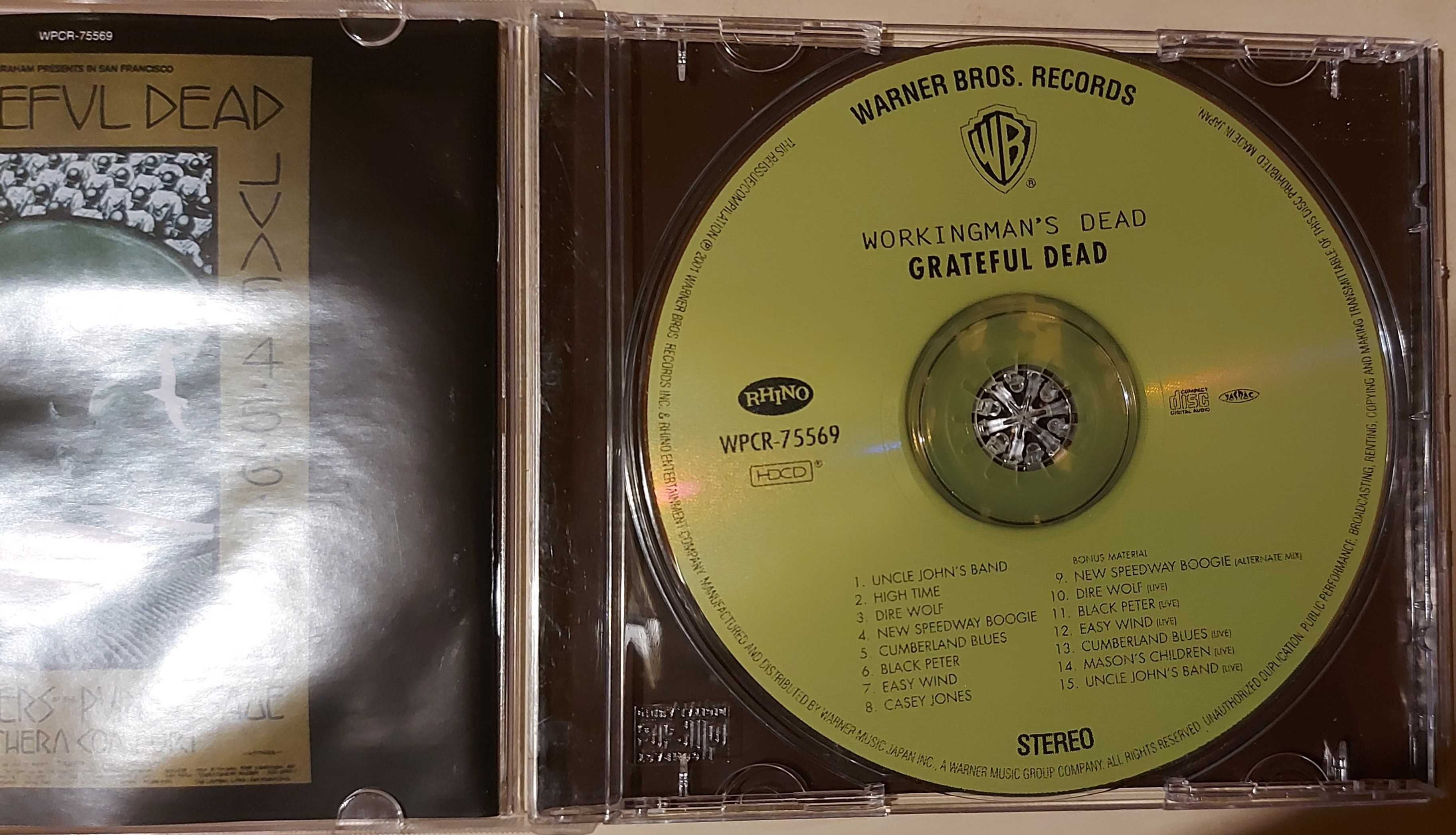 Grateful Dead Workingman's dead i inne, remaster + bonus tracks Japan