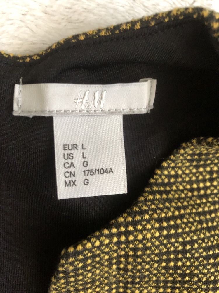 Bluzka z baskinką H&M, na imprezę, na święta, elegancka