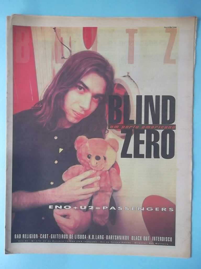Jornal BLITZ - Blind Zero (Miguel Guedes) , no início da banda.