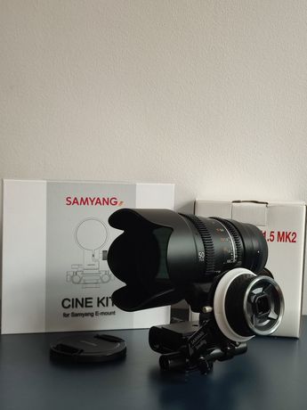 Zestaw Obiektyw SAMYANG Cine VDSLR MK2 50mm T1.5 Sony FE + Cine Kit So