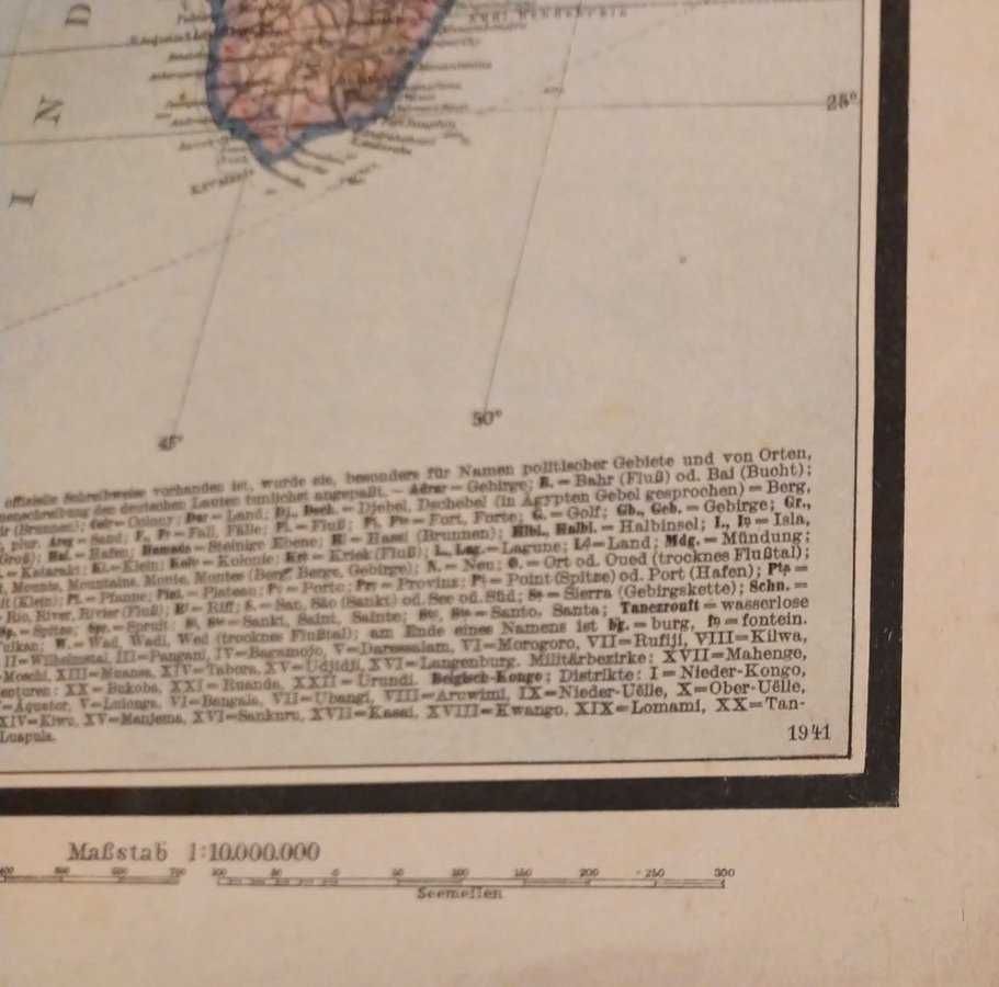 Mapa polityczna Europa i Afryka III Rzesza Niemiecka 1941 r.