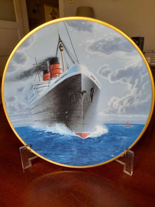 Prato decorativo navio "Queen Elisabeth"