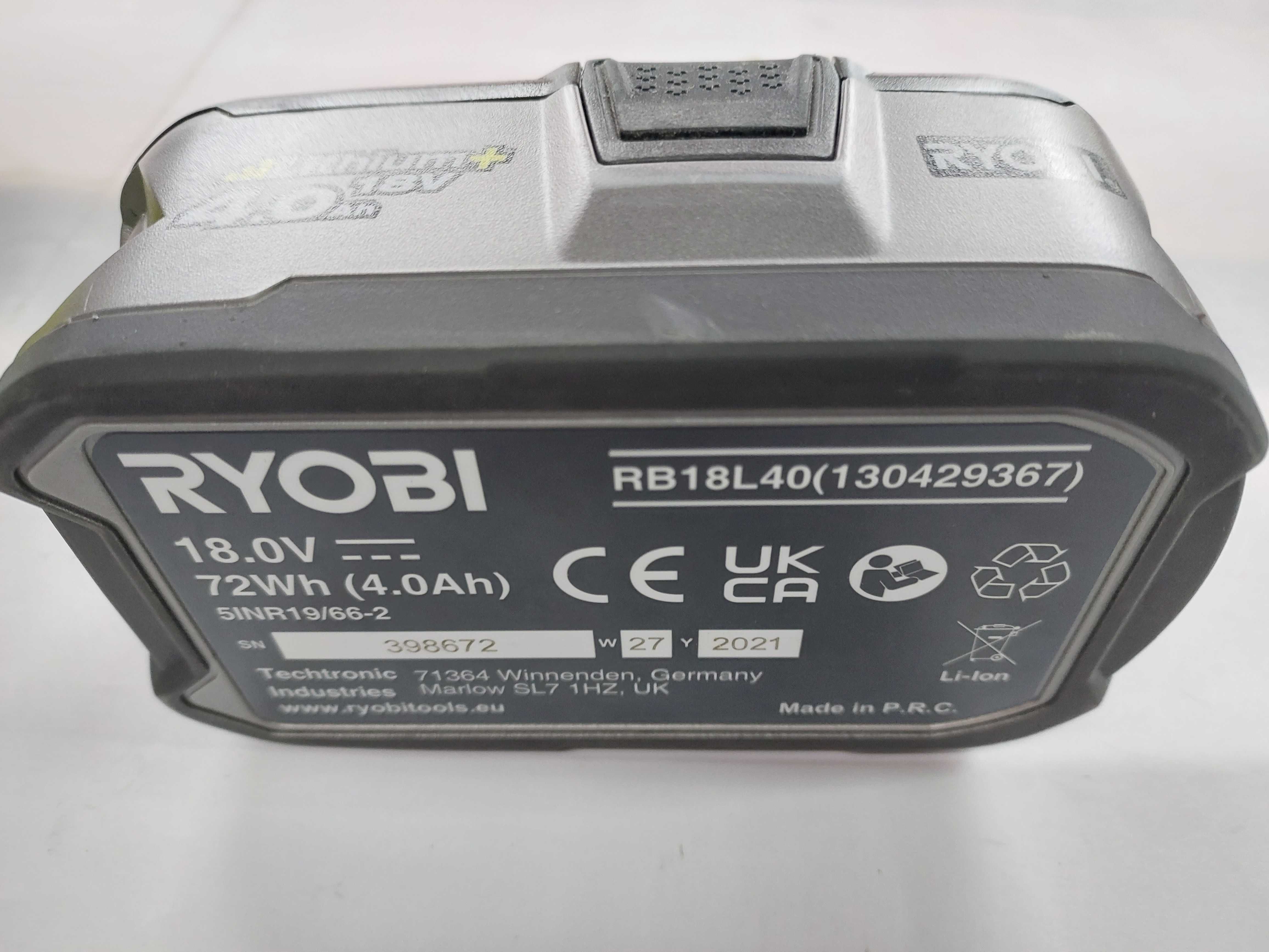 RYOBI  AKUMULATOR 4Ah + ładowarka 18V  WOL