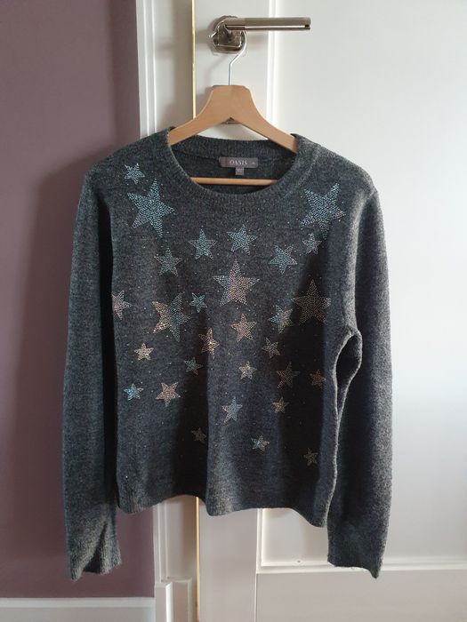 Sweterek w srebrne gwiazdki Oasis rozm. M