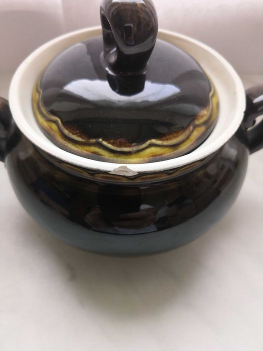 Кофейный сервиз Конаковский фаянсовый завод, винтаж СССР, 15 предметов