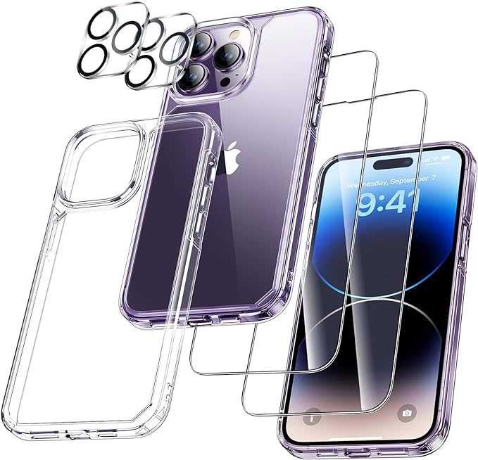 UniqueMe Zestaw 5 w 1 etui do iPhone 14 Pro