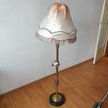 Lampa podłogowa stojąca z abażurem abażur PRL