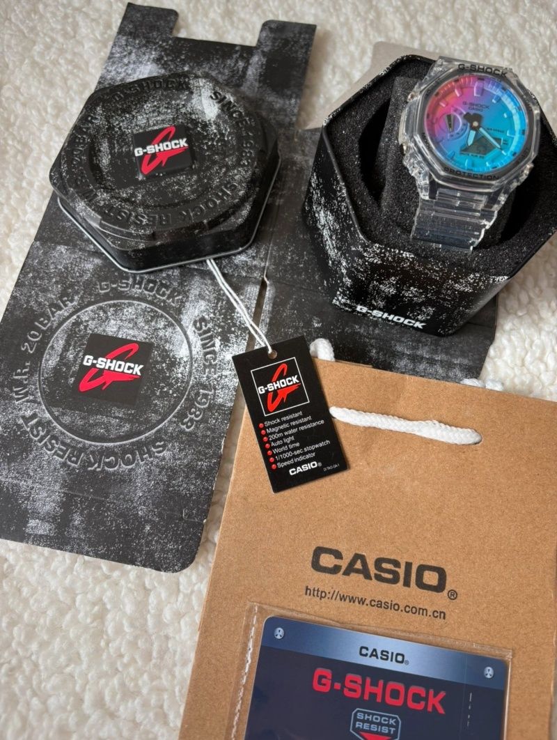 Relógio Casio G-Shock transparente Novo
