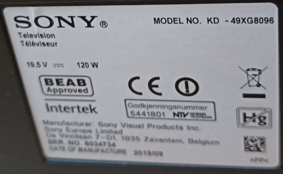 Telewizor Sony 49 cali Smart TV YouTube Netflix Wyszukiwanie głosowe!