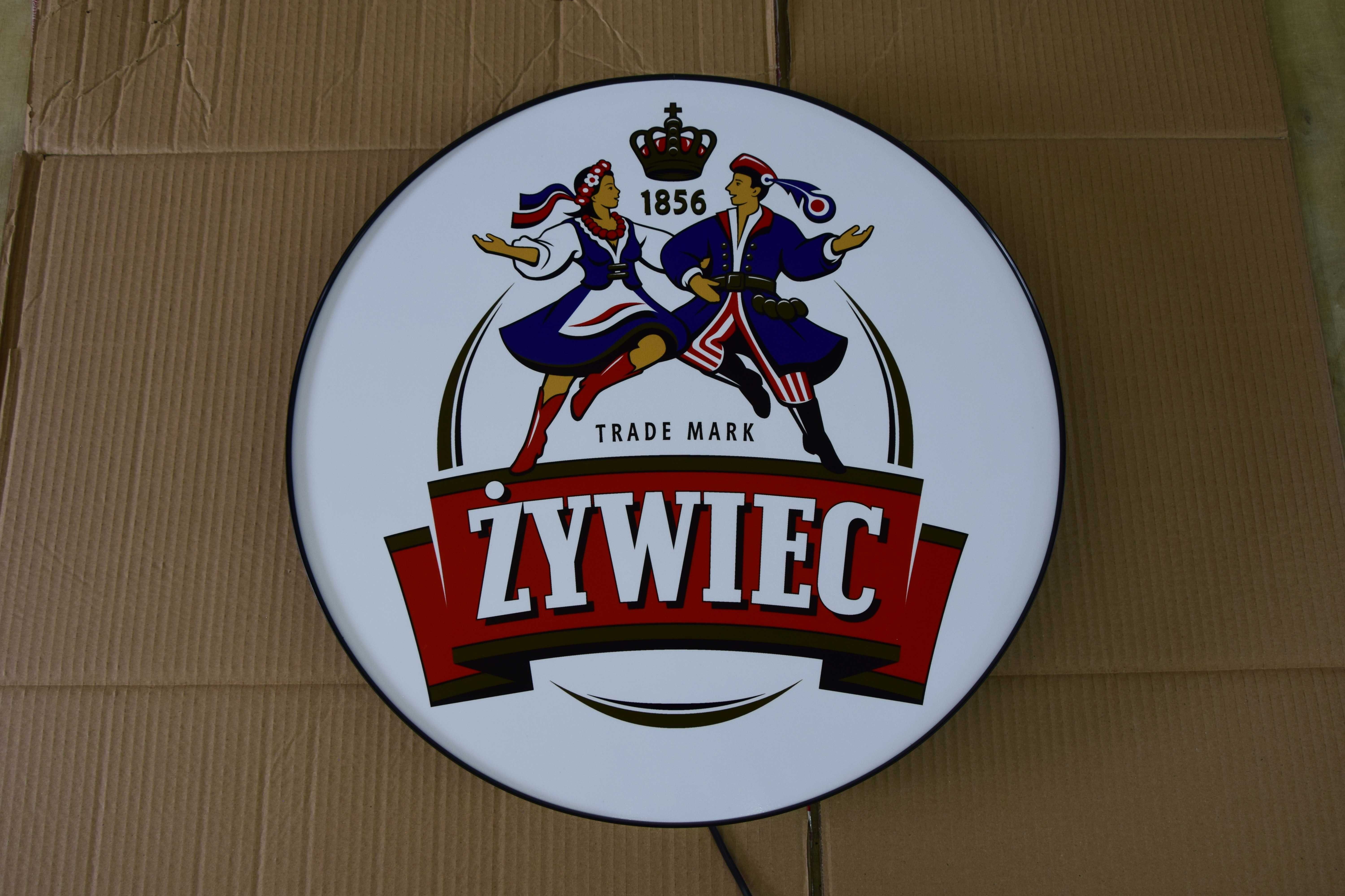 Reklama LED do baru ŻYWIEC, Podświetlane logo Żywca, Szyld, Baner 3D