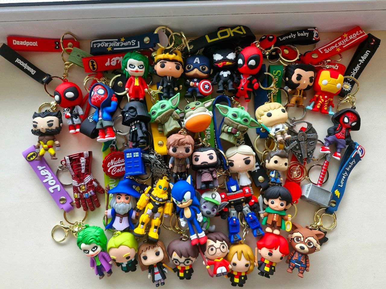 Брелоки Marvel/Star Wars/Harry Potter/Lord of the Ring/Game of Thrones