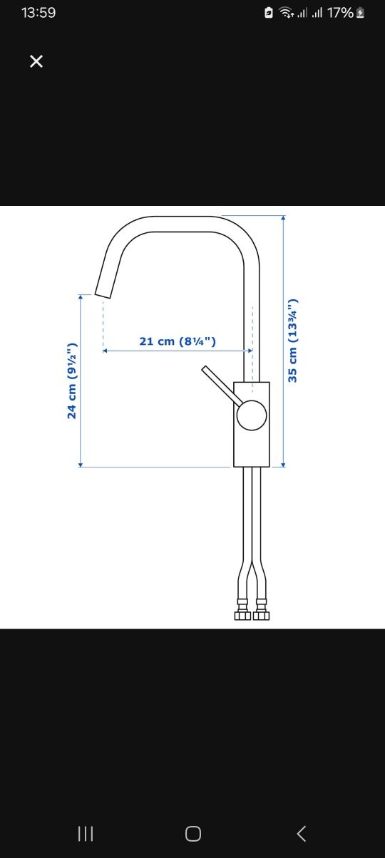 Torneira cozinha ikea Almaren NOVA