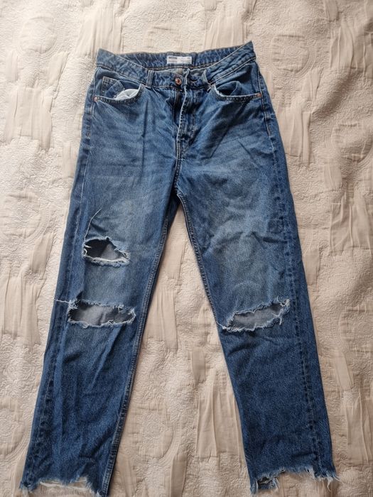Джинси mom "рвані"