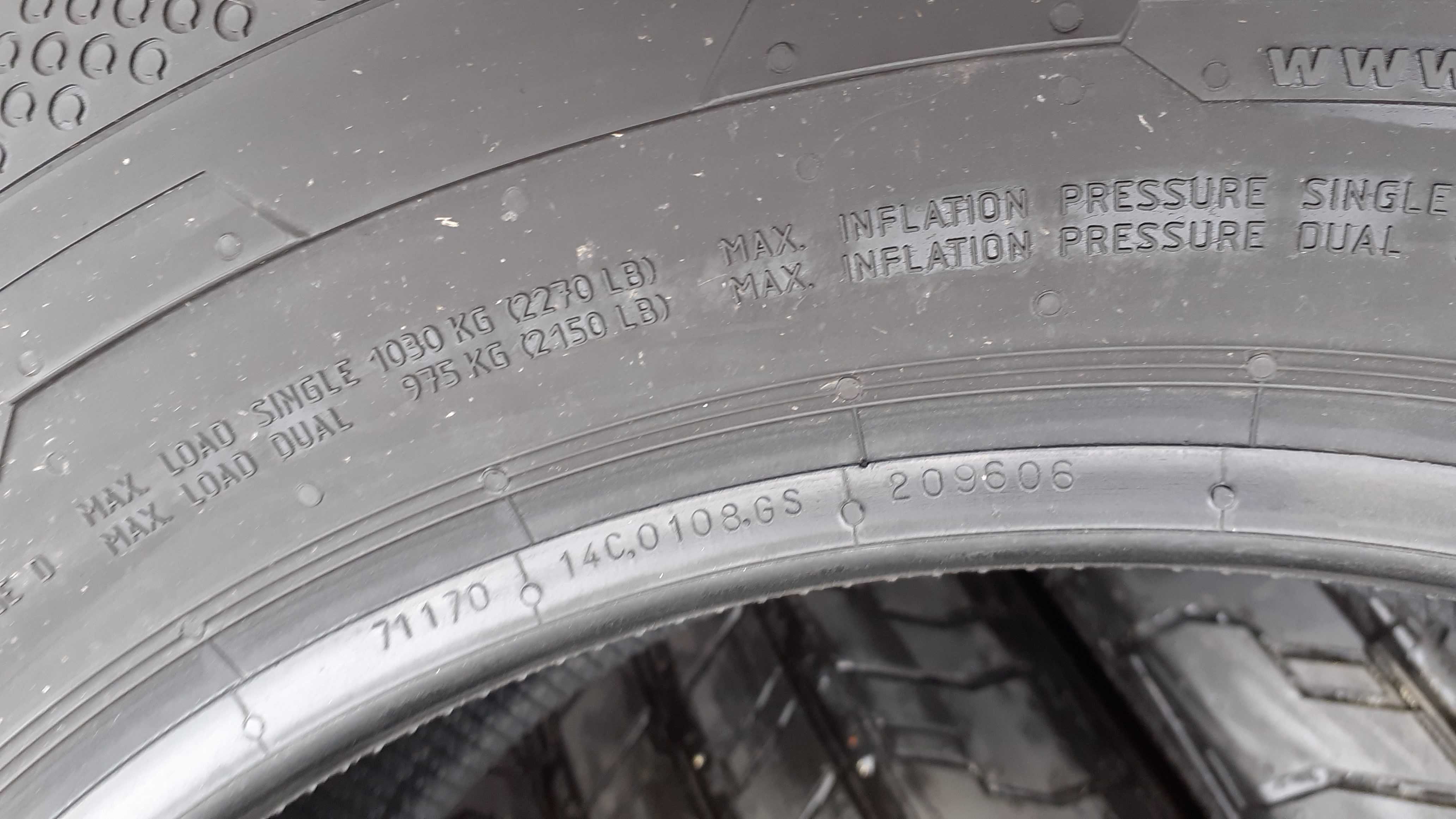 Opony demo 2 sztuki CONTINENTAL 215/65R16C 109/107T , 2023r.
