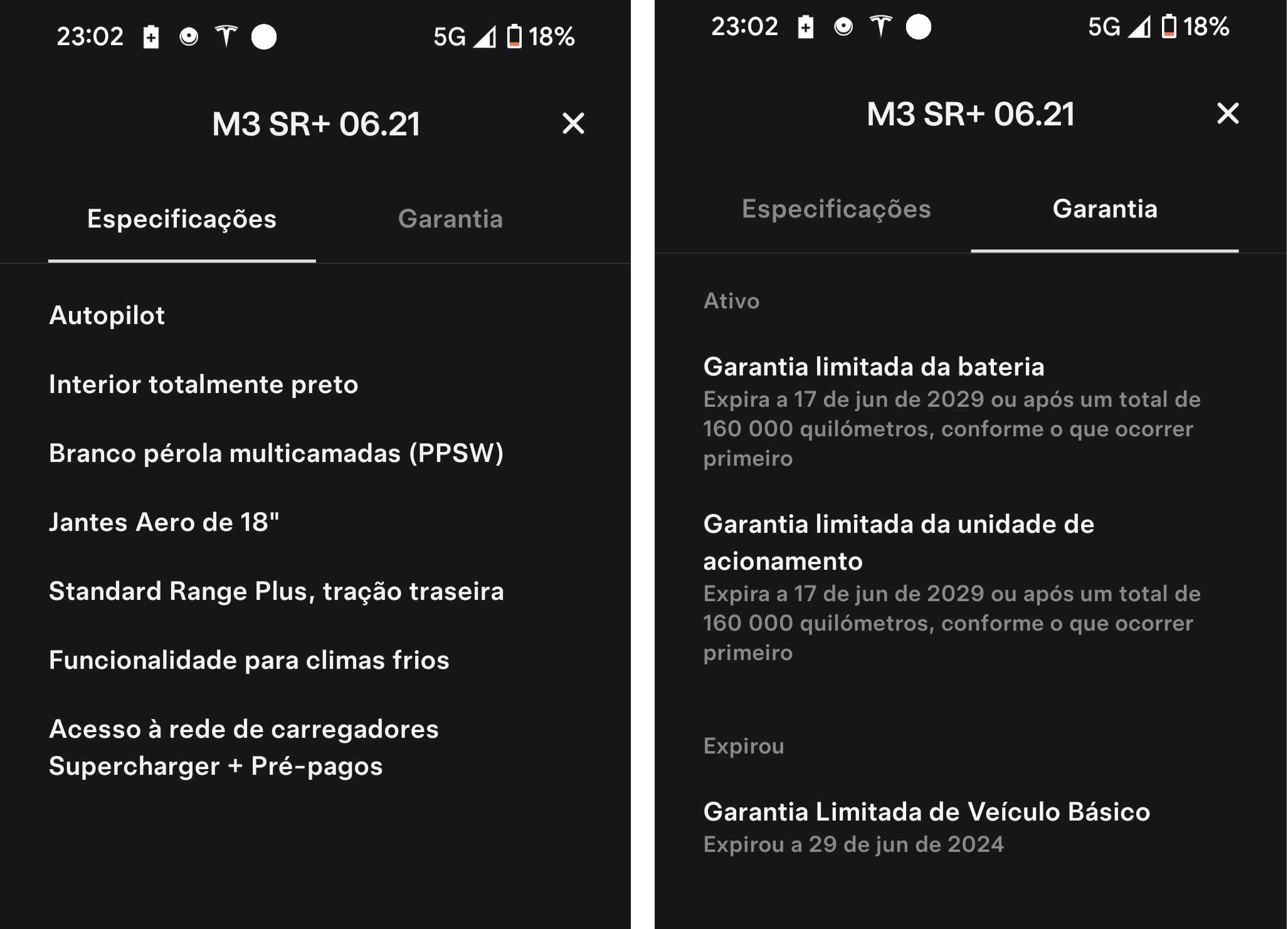 Tesla Model 3 SR+ 2021 IVA SoH 95%