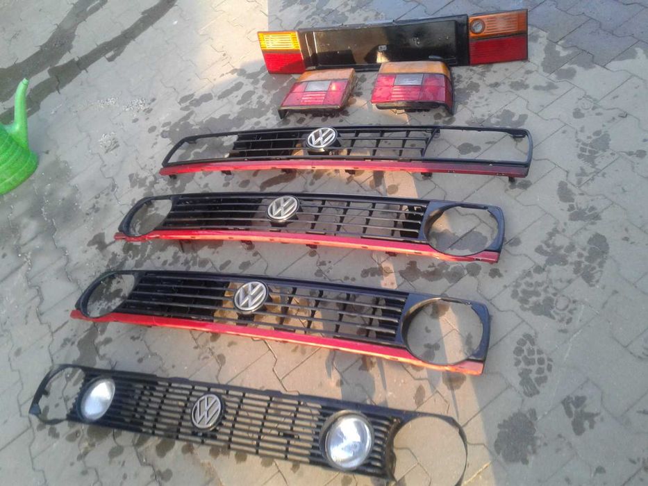 VW Polo Golf Vento Atrapa Grill Lampa Znaczek Logo Przód Tył Mk1 Mk2 3