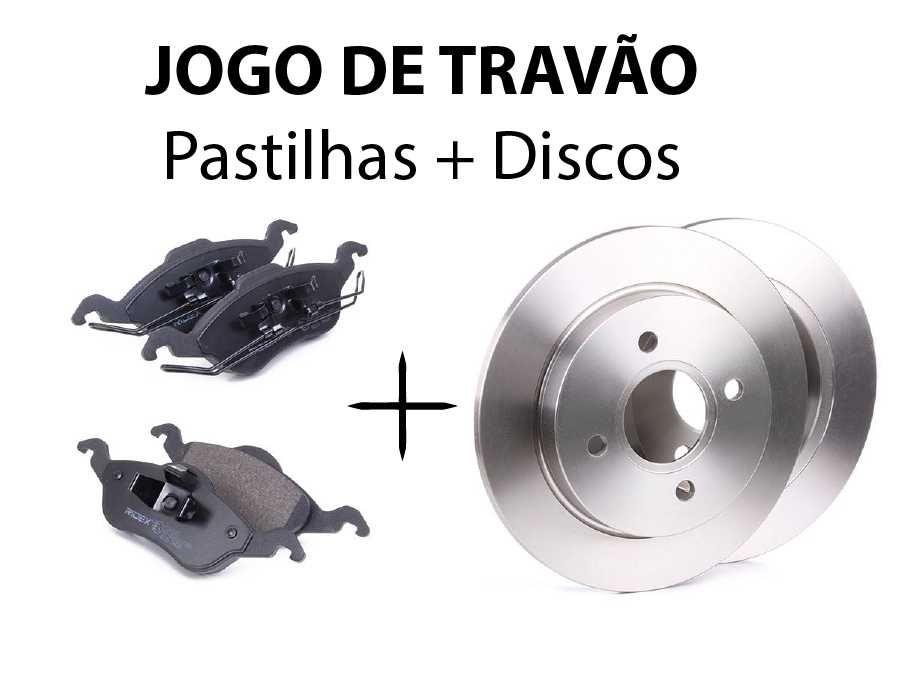 Jogo de Travão - Discos e Pastilhas - Bosch e Ridex