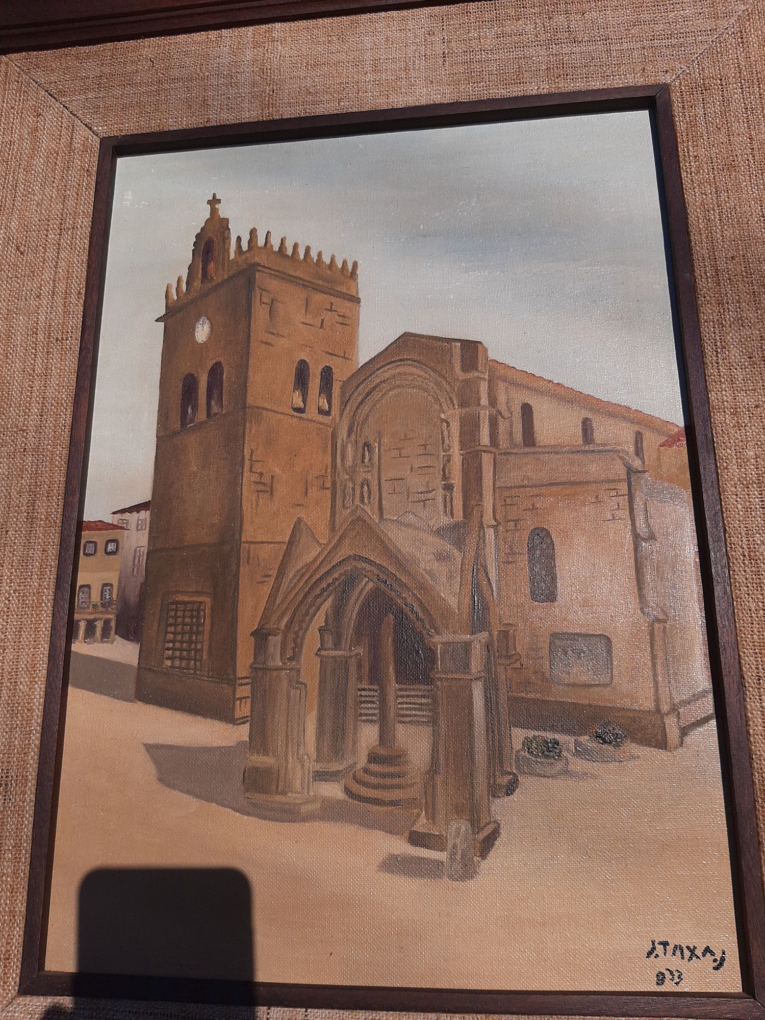 Óleo Sobre Madeira Igreja da Senhora da Oliveira Em Guimarães