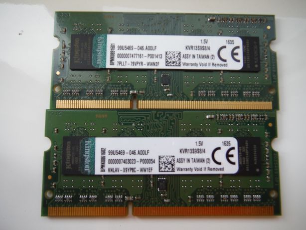 Оперативна Пам'ять. Нова! KVR13S9S8/4 Kingston DDR3-1333 4GB