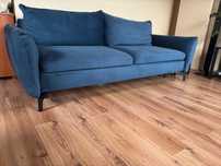 Atramentowa Sofa rozkładana MIDORI Agata Meble Tkanina ELEMENT