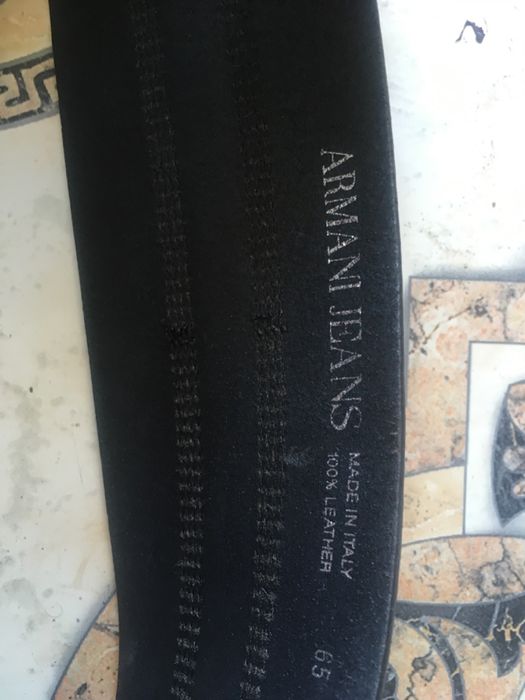 ARMANI JEANS oryginalny pasek lita skora naturalna