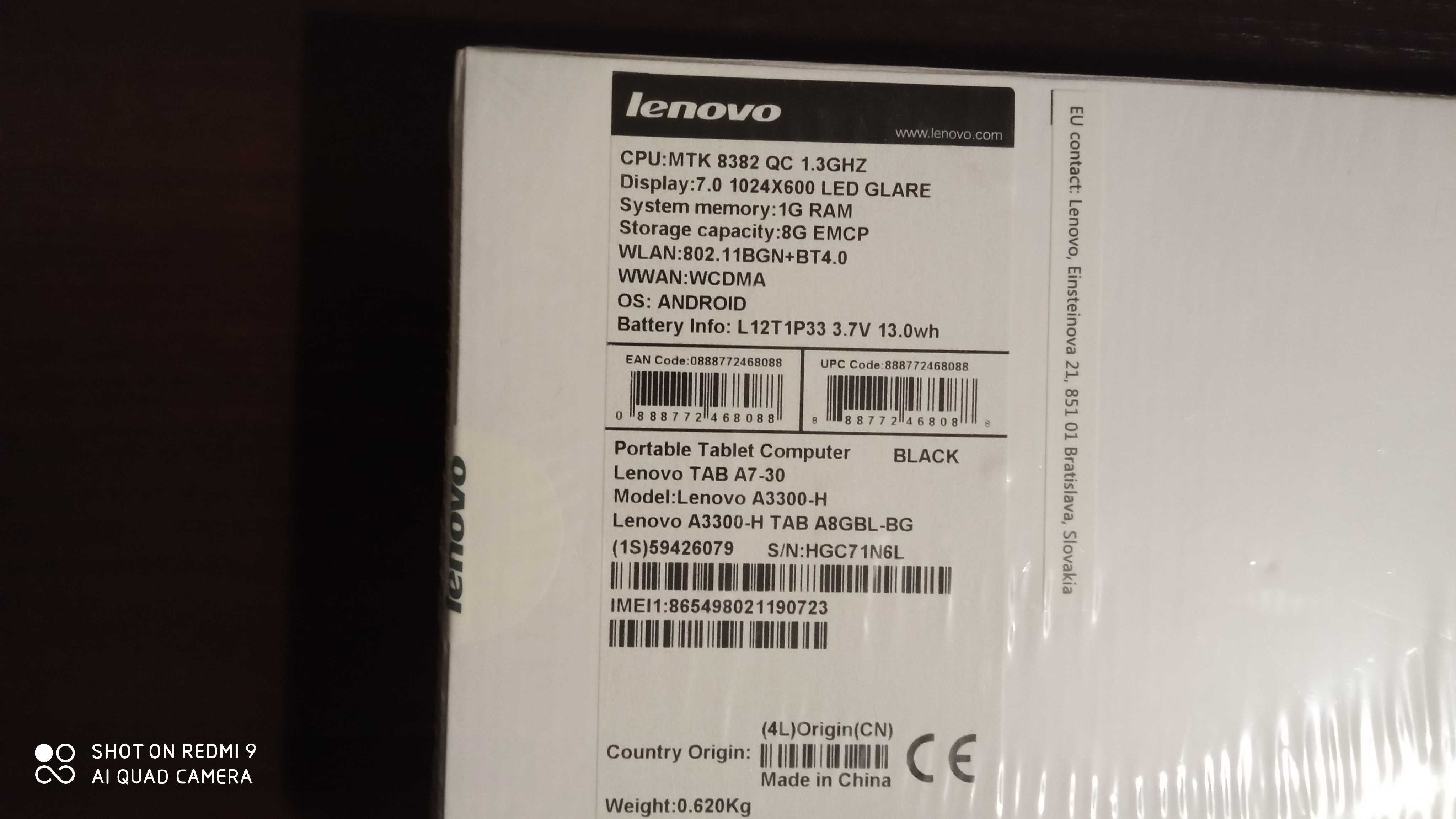 Tablet Lenovo TAB A7-30 / JAK NOWY + ładne etui