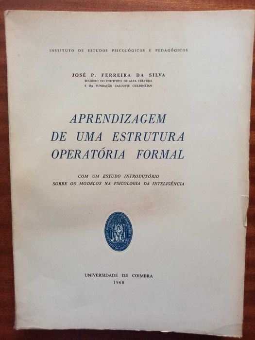 livro: “Aprendizagem de uma estrutura operatória formal”