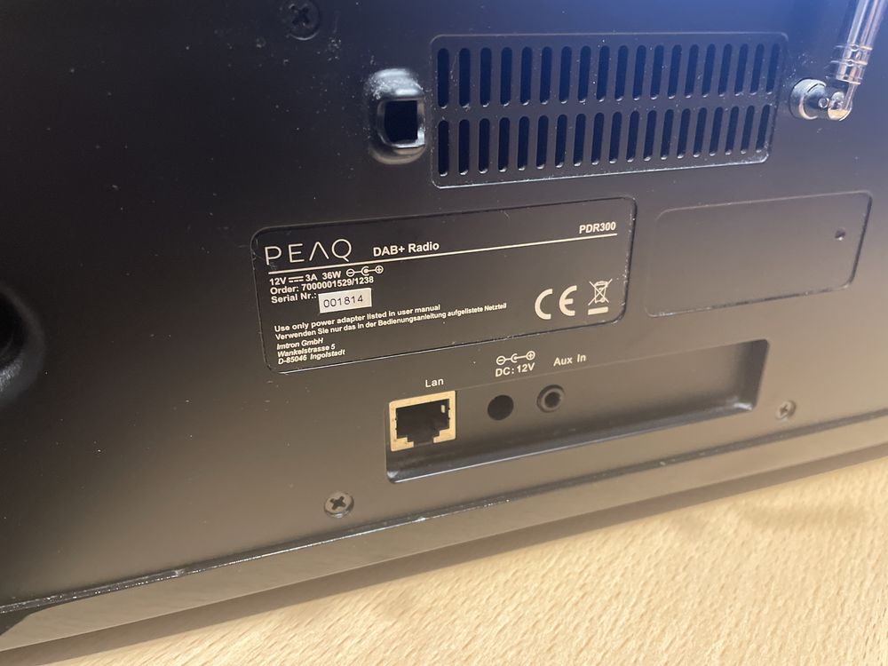Radio PEAQ DAB+ PDR300 Internetowe, BT/FM/IPod