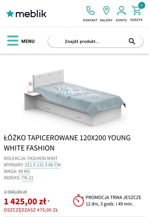 Łóżko dla księżniczki