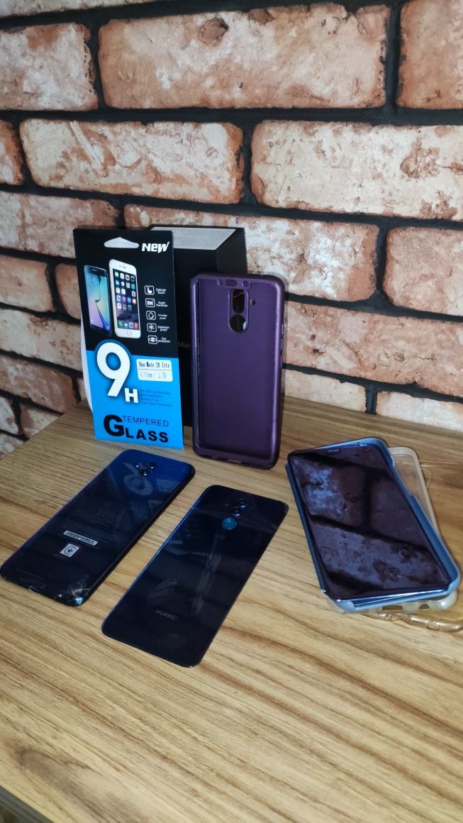 Huawei mate 20 lite niebieski telefon smartfon okazja zestaw etui