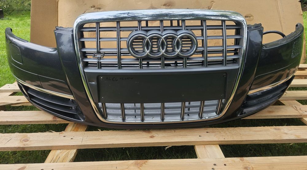 Zderzak przód przedni Audi A6 C6 spryski grill LZ7Q