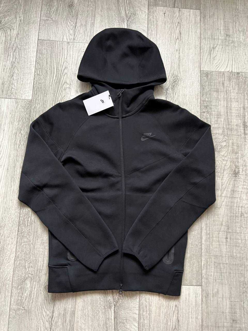 ОРИГІНАЛ! Кофта Nike Tech Fleece Fz Wr Black S | FB7921-010