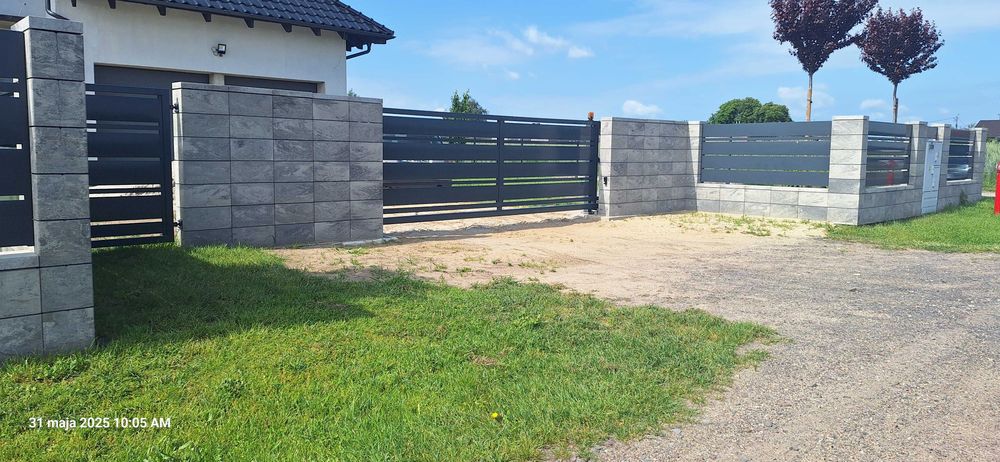 Ogrodzenie frontowe , front palisada ozdobne listwa