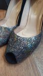 Buty na koturnie zams owe skórzane Bizarro roz.39