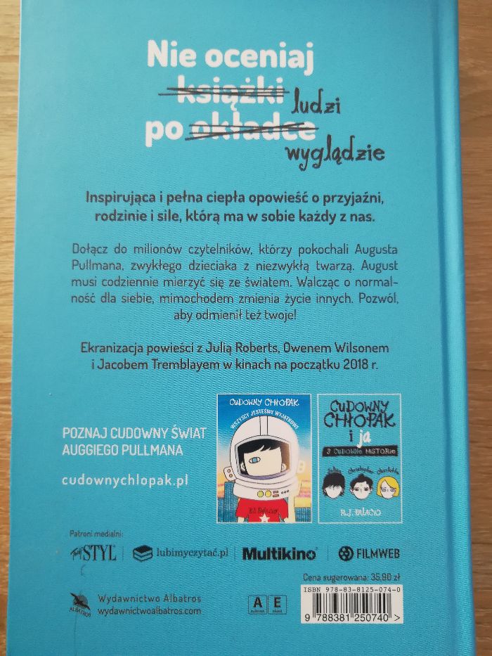 Cudowny Chłopak R.J. Palacio