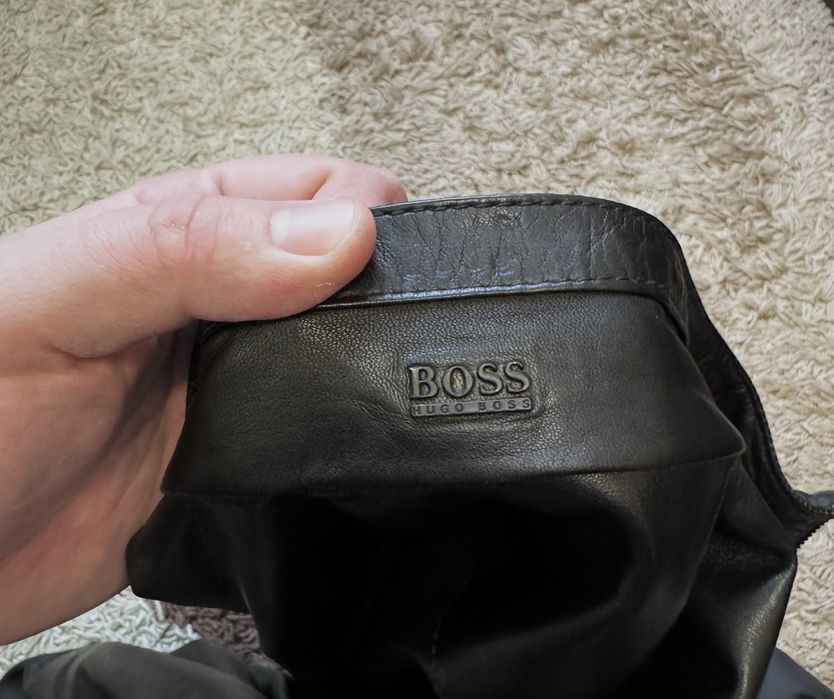 Шкіряна куртка Hugo Boss