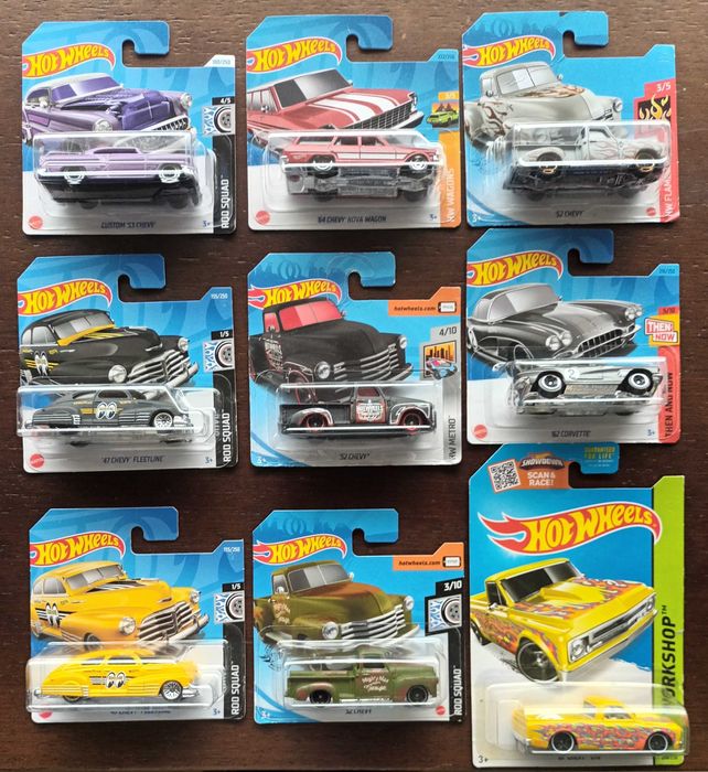 Hot Wheels Novos. Vários, Mainline. Escala 1/64