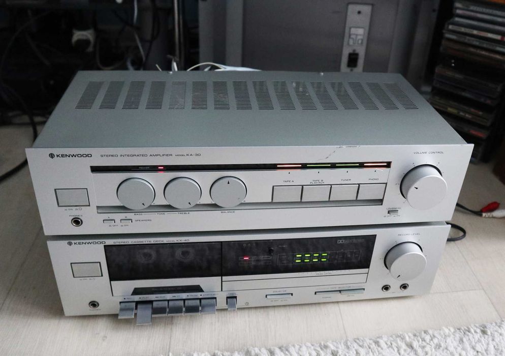 Комплект  усилитель KENWOOD KA-30 и кассетная дека KENWOOD KX-40
