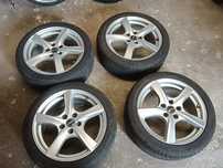Komplet felg borbet 7j17 et 49 5x112 z oponami  letnimi 215/45/17