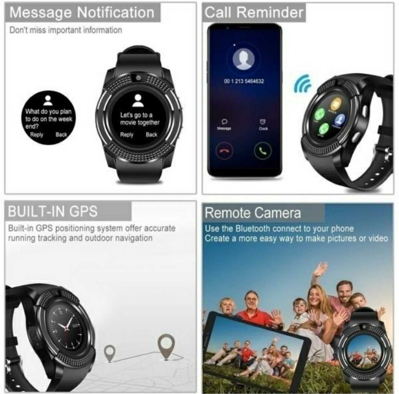 V8 Smart Watch смарт часы