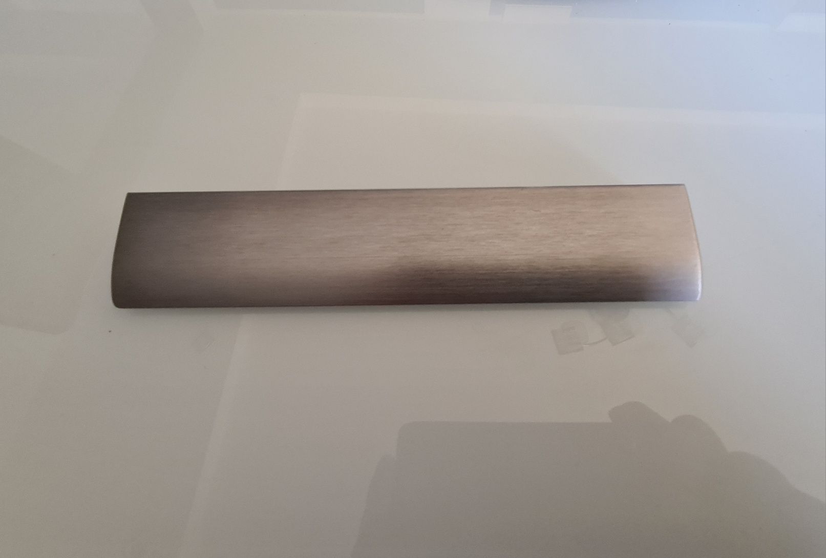 Uchwyt meblowy krawędziowy Edge Straight  200 mm, aluminium szczotkowa