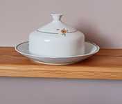 Maselnica, serownica porcelana Włocławek. Art deco.