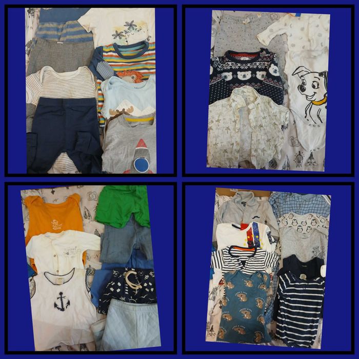 30 pça Roupas bebé lotes vários, 3,6,12 meses.carro,fraudas,parque et