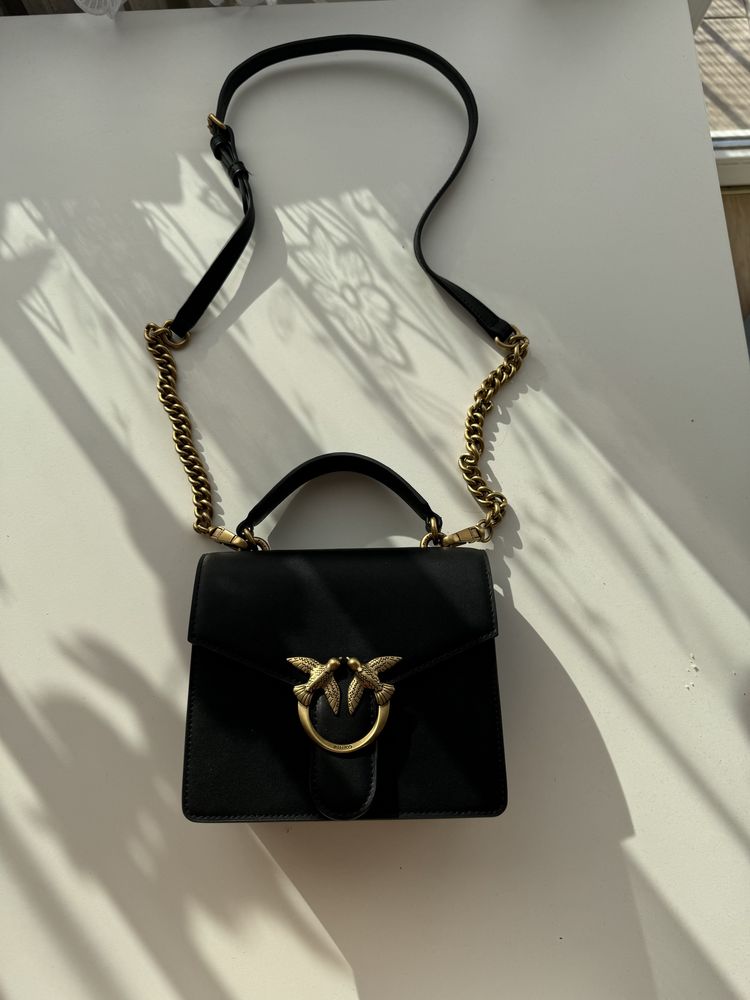 Torebka Pinko love mini vitello seta