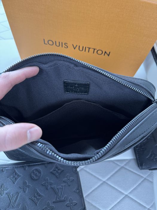 Чоловіча мужская сумка через плече Louis Vuitton 3 в 1