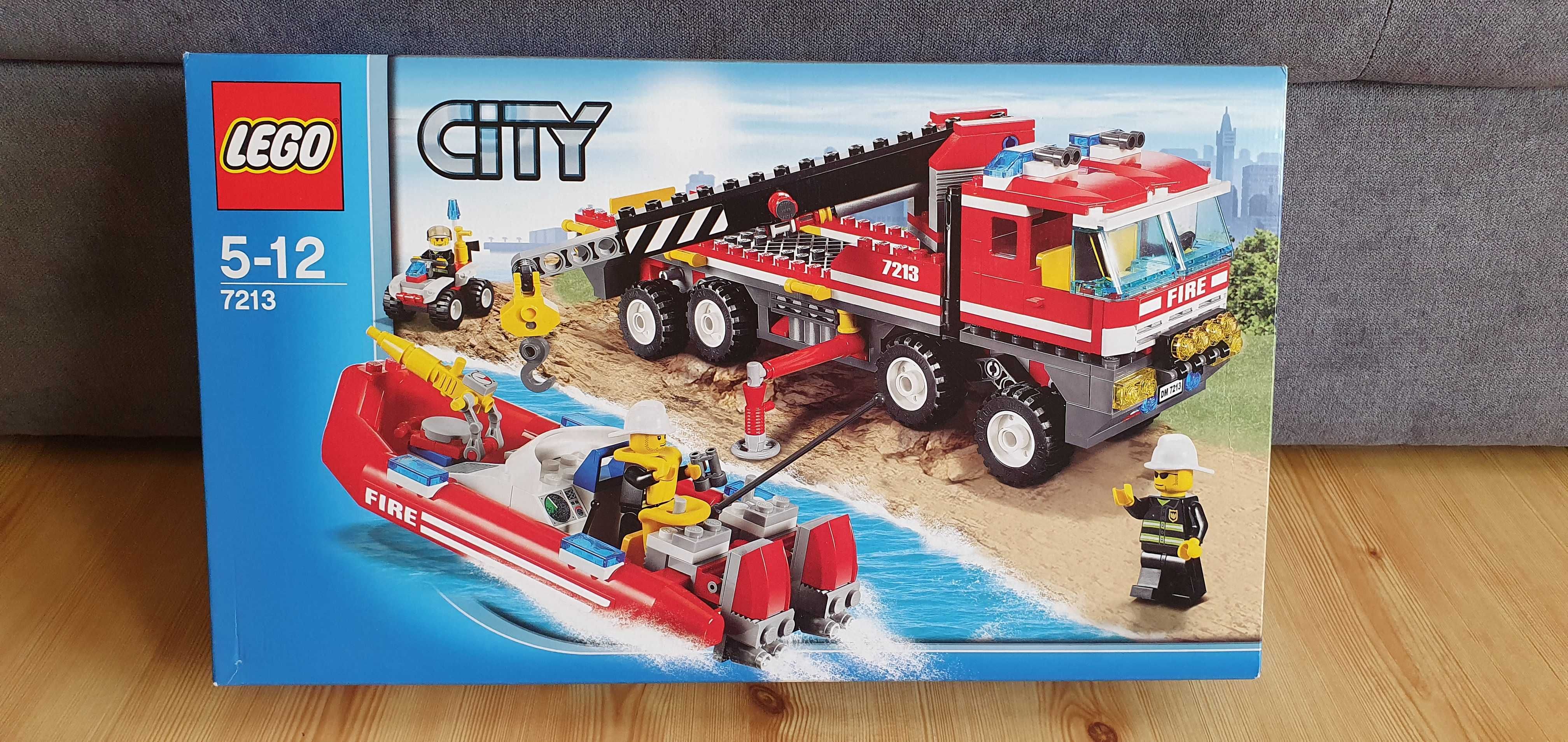 Lego City 7213- wóz strażacki i łódź
