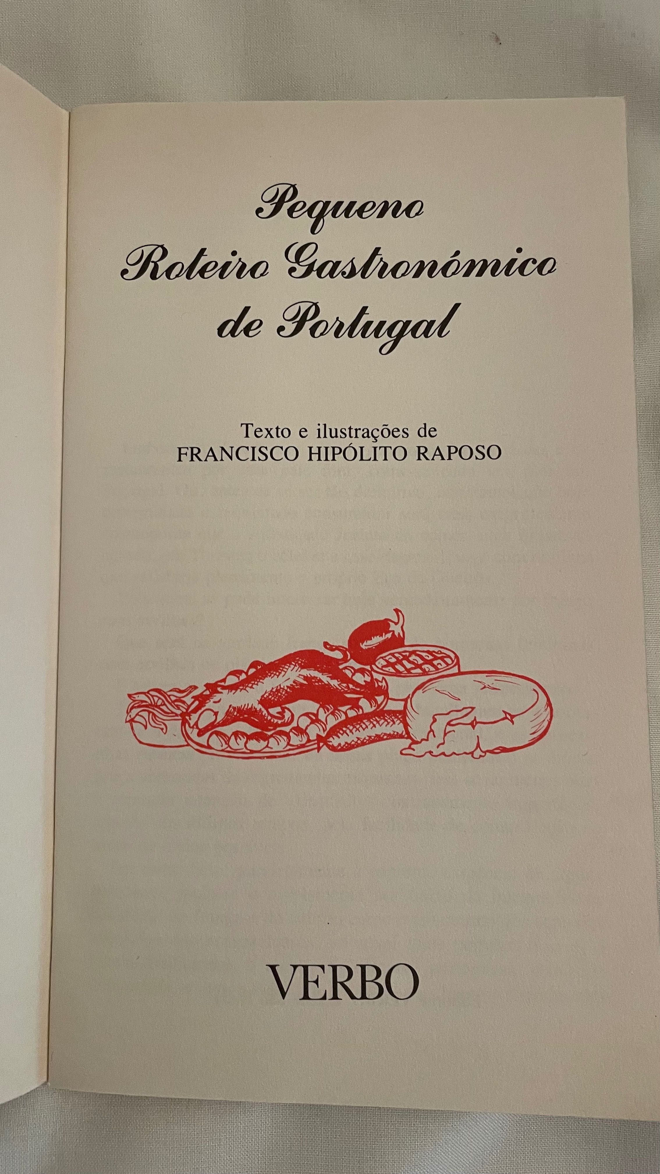 Livro Pequeno Roteiro Gastronómico de Portugal